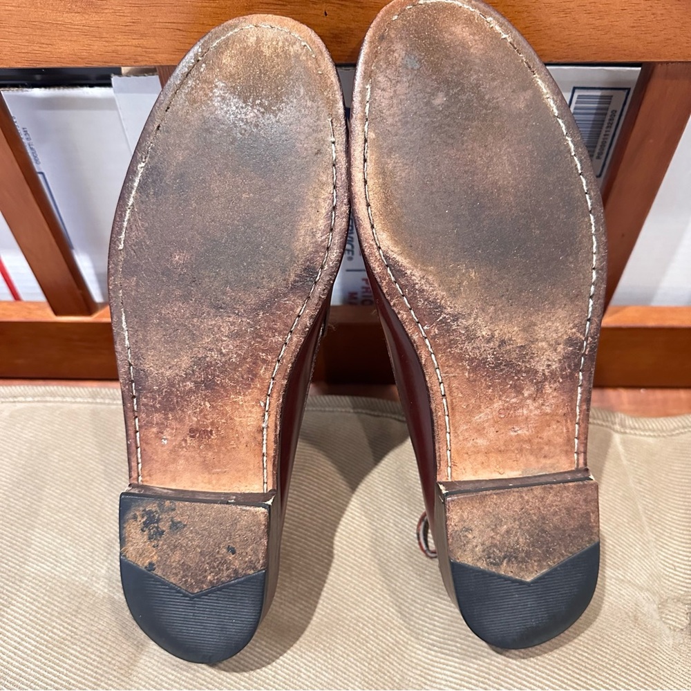 Nordstrom Men's Brown Leather Penny Loafers - Picture 5 of 14